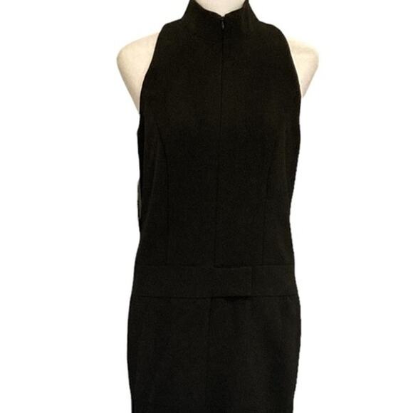 Nicole Miller Glam Maxi Dress NWT New Black Sheer Hem size S - Picture 3 of 11